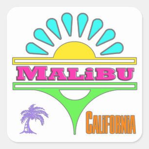 "Malibu Colourful 1" Sticker