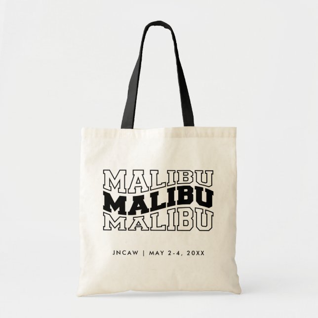 Malibu Convention Welcome Bag Trade Show Tote (Front)