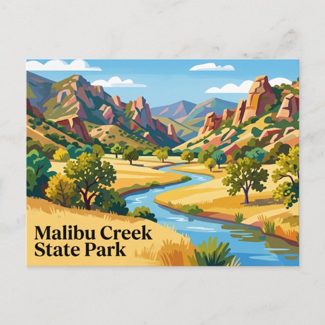 Malibu Creek State Park California Postcard (Front)