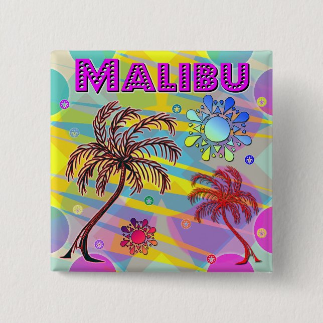 Malibu Happy and Hope Button (Front)