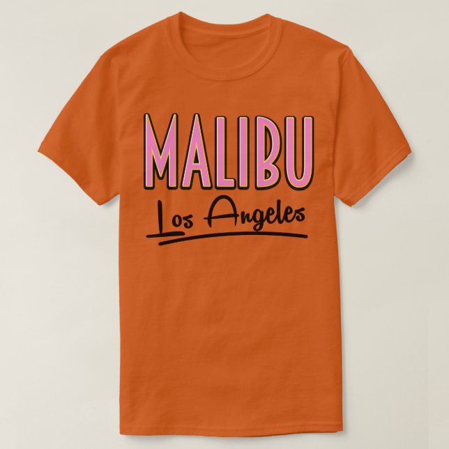 Malibu Los Angeles T-Shirt (Design Front)