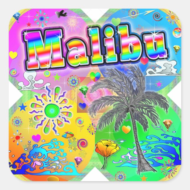Malibu Quadro Seasons Sticker (Front)