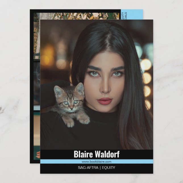 Malibu Ridge 4 | Modelling Comp Cards (Front/Back)