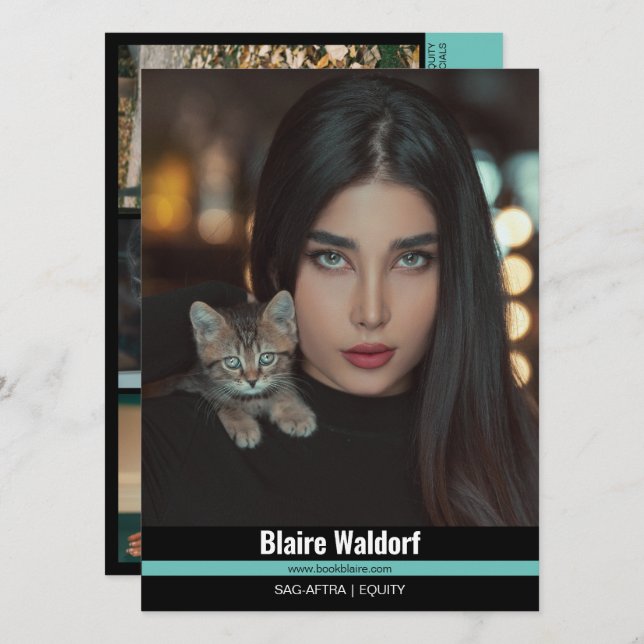 Malibu Ridge 4 | Modelling Comp Cards (Front/Back)