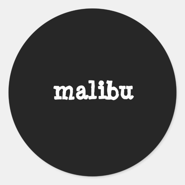 malibu sticker (Front)