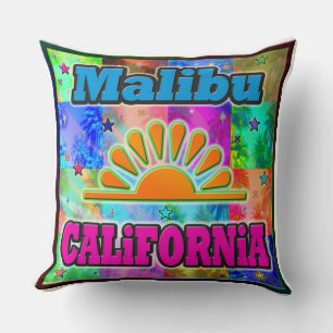 Malibu Sun & Palms Pillow