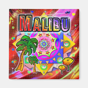 Malibu Tropical Friends Magnet