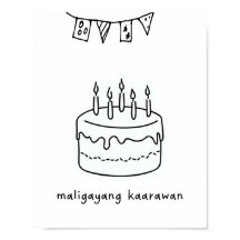 Maligayang Kaarawan Filipino Birthday Gift Print