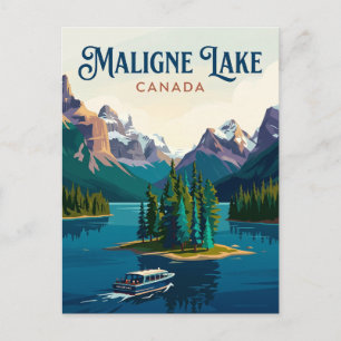 Maligne Lake Canada Postcard