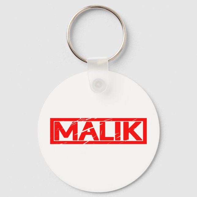 Malik Stamp Key Ring (Front)