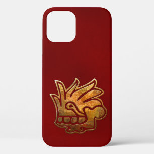 Malinalli AZTEC Gold & Red iPhone 12 Case