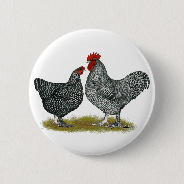 Maline Chickens 6 Cm Round Badge (Front)