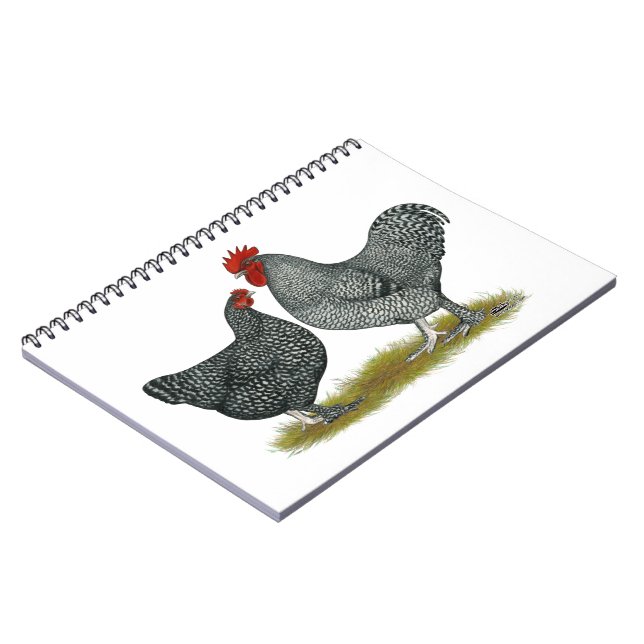Maline Chickens Spiral Notebook (Left Side)