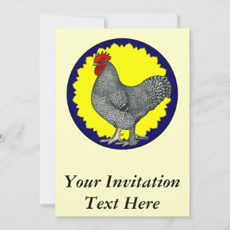 Maline Rooster Invitation