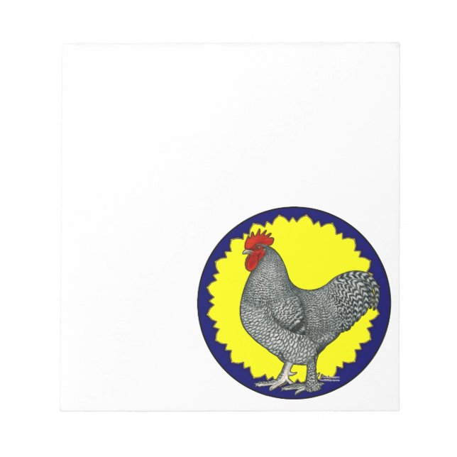 Maline Rooster Notepad (Front)