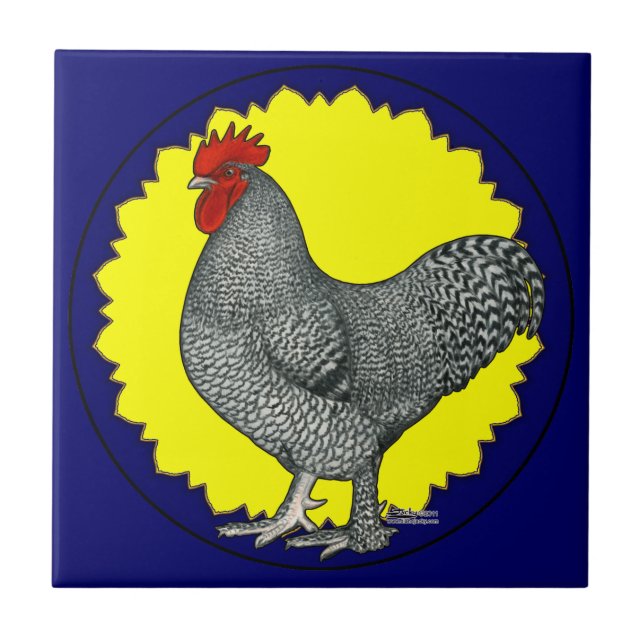 Maline Rooster Tile (Front)