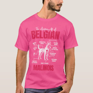 Malinois ANATOMY OF A BELGIAN MALINOIS Funny Dog D T-Shirt
