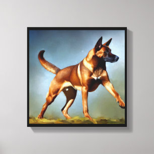 Malinois Belgian Shepherd Dog Canvas Print