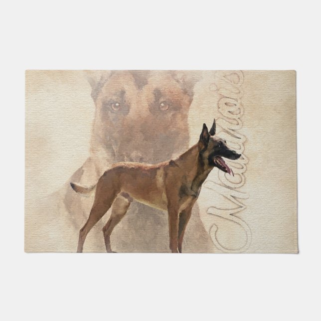 Malinois  - Belgian shepherd - Mechelaar Doormat (Front)