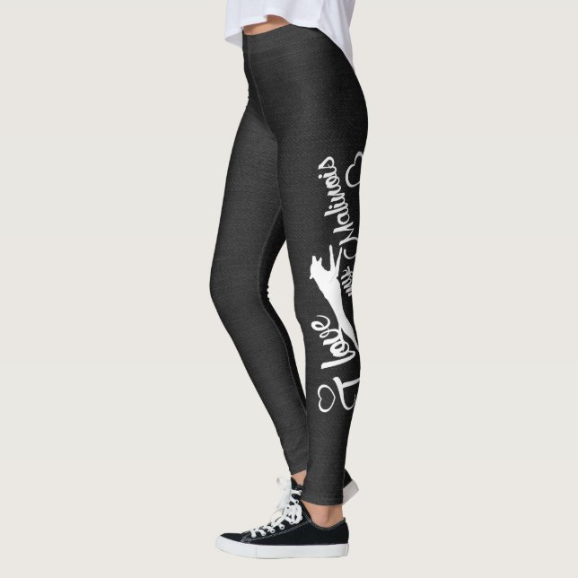 Malinois - Belgian shepherd -Mechelaar -Maligator Leggings (Left)