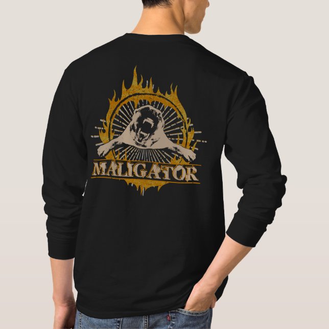 Malinois - Belgian shepherd -Mechelaar -Maligator T-Shirt (Back)