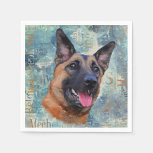 Malinois - Belgian shepherd - Mechelaar Napkin