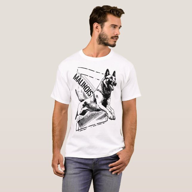 Malinois - Belgian shepherd -Mechelaar T-Shirt (Front Full)