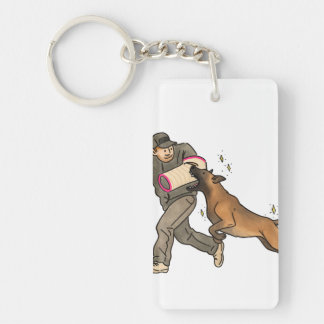 Malinois bite-work key ring