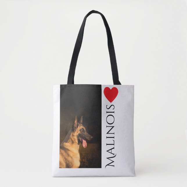 Malinois Breed Tote Bag (Front)