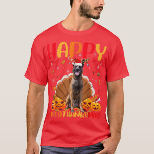 Malinois Dog Lover Funny Happy Malinois HelloThank T-Shirt