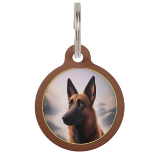 Malinois Dog Pet ID Tag