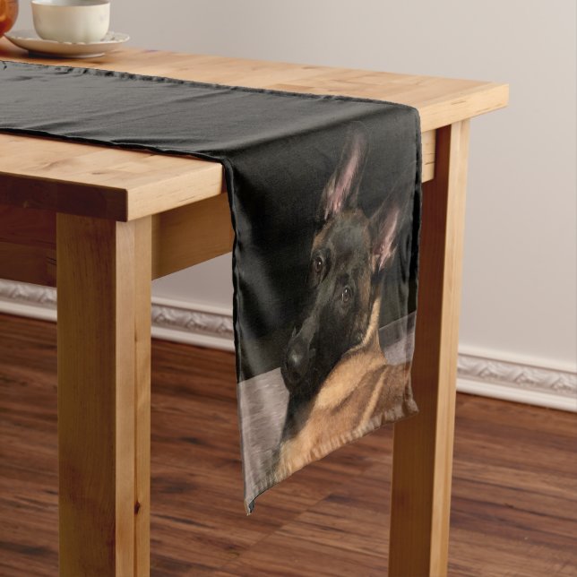 Malinois Dog Short Table Runner (In Situ)