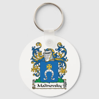 Malinovsky Family Crest Key Ring