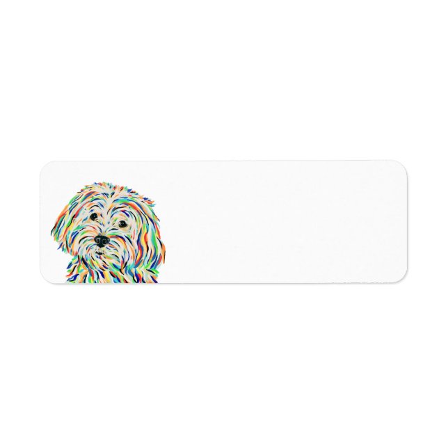 Malitpoo Dog Return Address Label (Front)