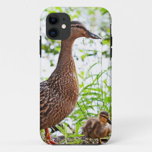 Mallard and Ducklings by Shirley Taylor iPhone 11 Case