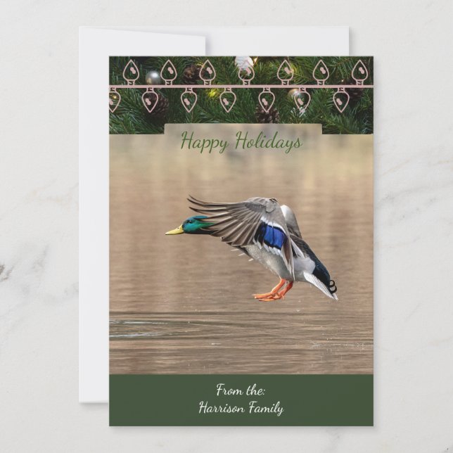 Mallard  Christmas Card (Front)