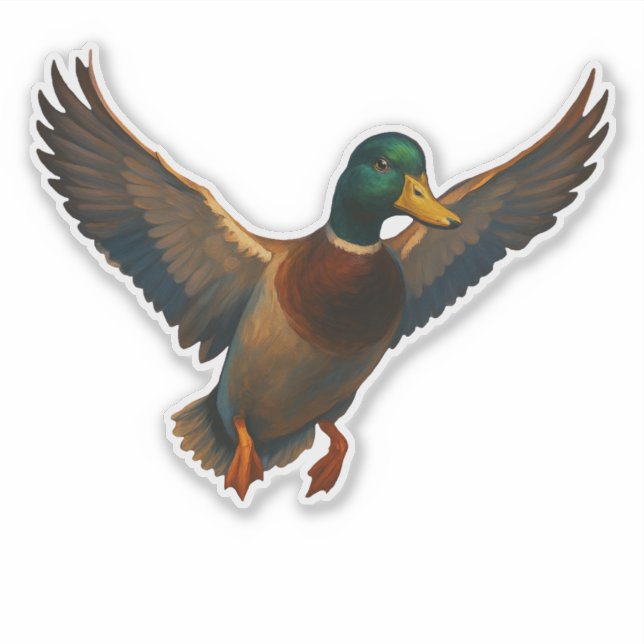 Mallard Cut-out Sticker (Front)