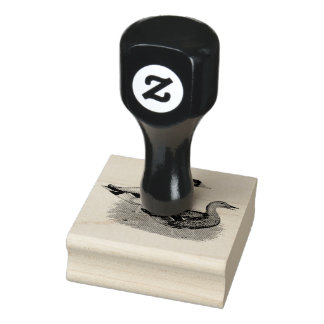 Mallard Drake and Duck Rubber Stamp