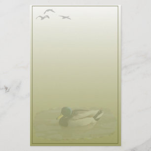 Mallard Drake Custom Stationery
