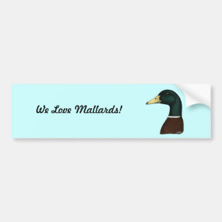 Mallard Drake Head Bumper Sticker