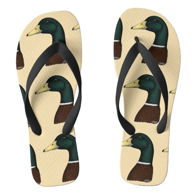 Mallard Drake Head Jandals (Footbed)