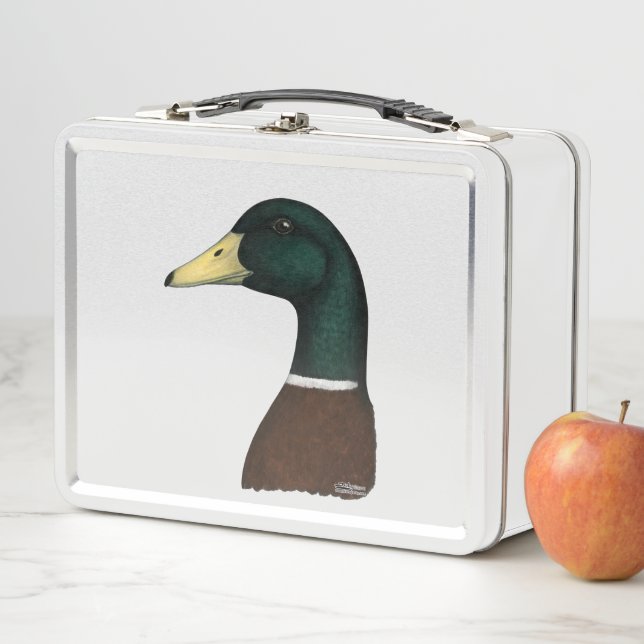 Mallard Drake Head Metal Lunch Box (In Situ)