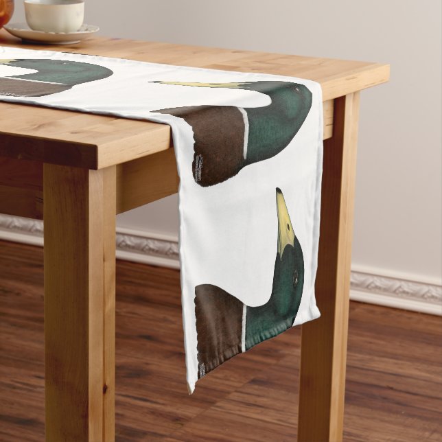 Mallard Drake Head Short Table Runner (In Situ)
