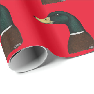 Mallard Drake Head Wrapping Paper