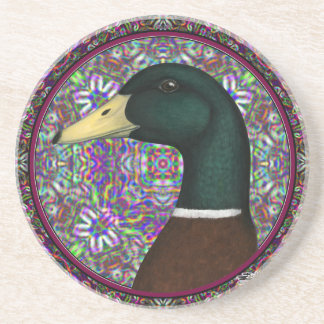 Mallard Drake Mosaic Circle Coaster