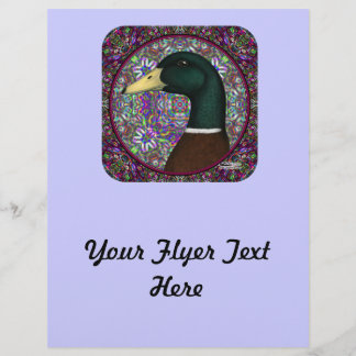 Mallard Drake Mosaic Circle Flyer