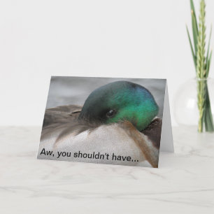 Mallard Drake Thank You Card