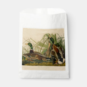Mallard Duck Audubon Bird Painting Favour Bags
