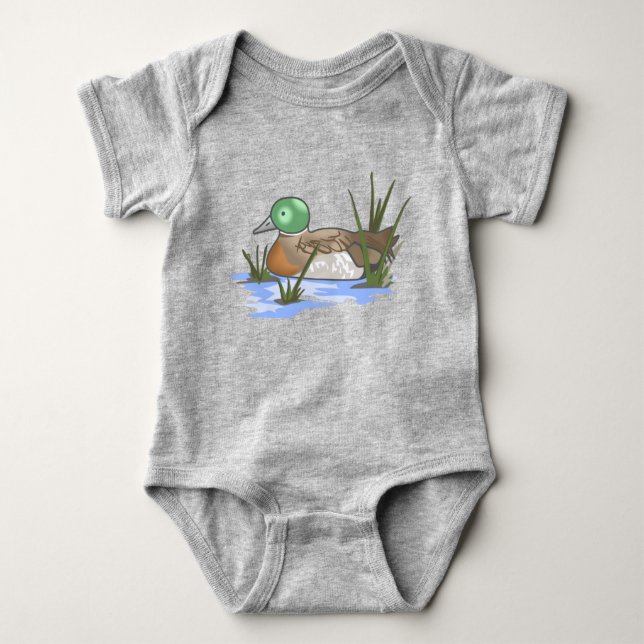 Mallard Duck Baby Bodysuit (Front)