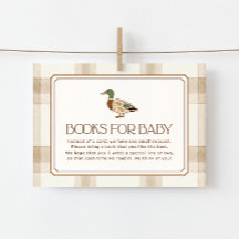 Mallard Duck Baby Shower Books for Baby